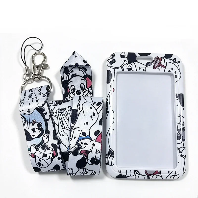 Disney 101 Dalmatians card holders,Study office supplies, student ID cards, bus cards with lanyards, work badges, cute cartoons