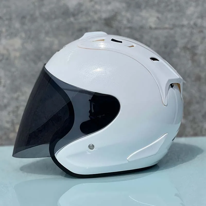 

SZ-Ram4 Glossy White Half Face Helmet Motorcycle Helmet Riding Motocross Racing Motobike Open Face 3/4 Jet Helmet