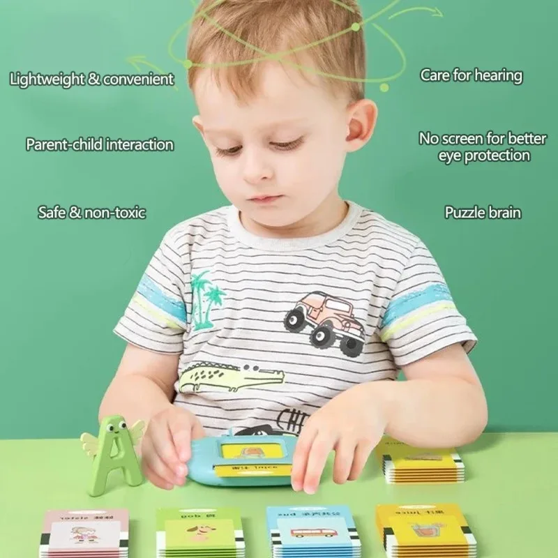 Carte Flash pour l'éducation précoce, jouets d'apprentissage, cartes flash parlantes pour enfants d'âge préscolaire, livre Audio électronique anglais, Machine cadeau