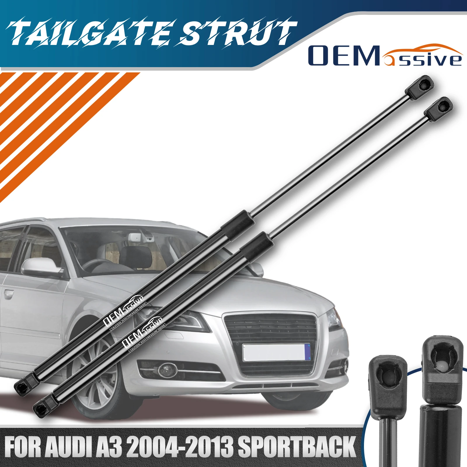 For Audi A3 8PA Sportback 2004-2013 Rear Hatch Tailgate Boot Lift Supports Gas Struts Springs Dampers Holder Shock Rear Door