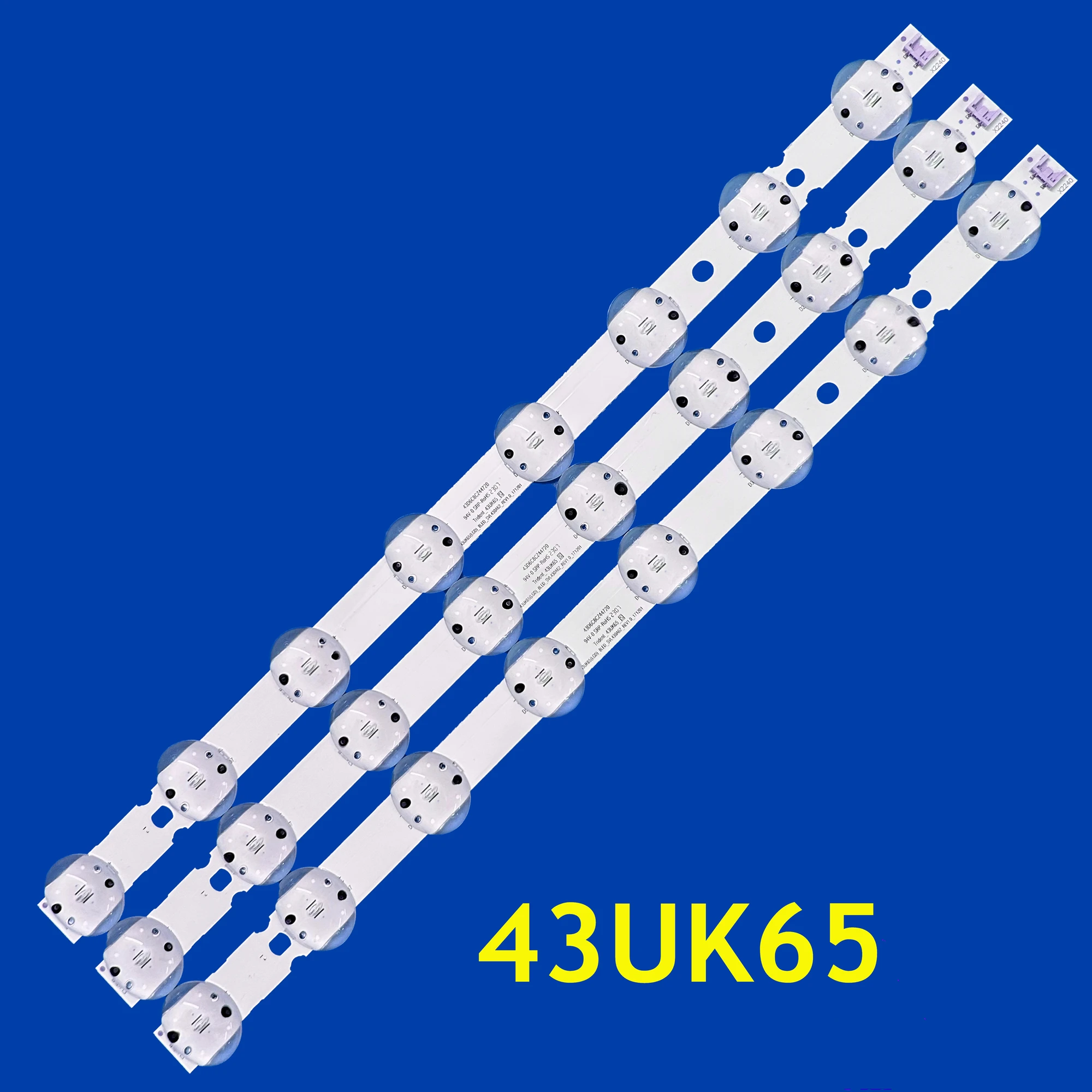 LED Backlight for 43UK6500 43UK6750 43UK6520 43UK6510 HC430DQG-SLUR1-A14X EAV63992501 EAV63992502 43UK65(LGD)_8LED_SVL430A62