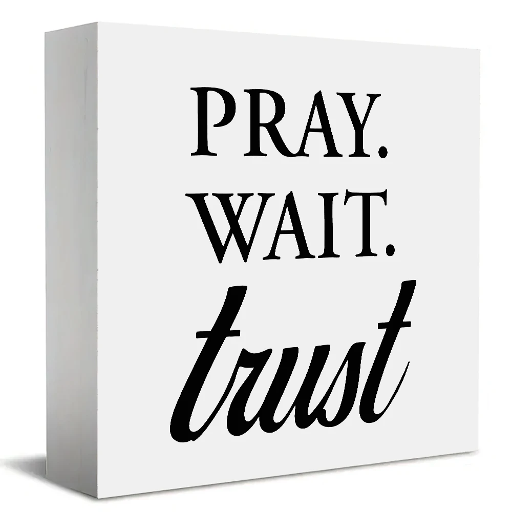 1 Wooden Decor Sign with Inspirational 