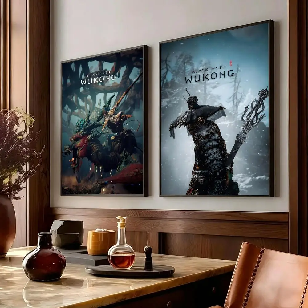 game Black Myth Wukong Poster Poster HD Printing Cozy Warm Style Home Decor Suitable for Living Room Bedroom Gift