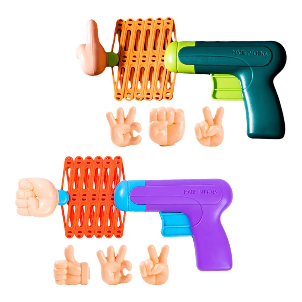 

2Sets Children Prank Plaything Elastic Retractable Spring Fist Shooters Indoor Party Funny Kids Hand Coordination Fidget