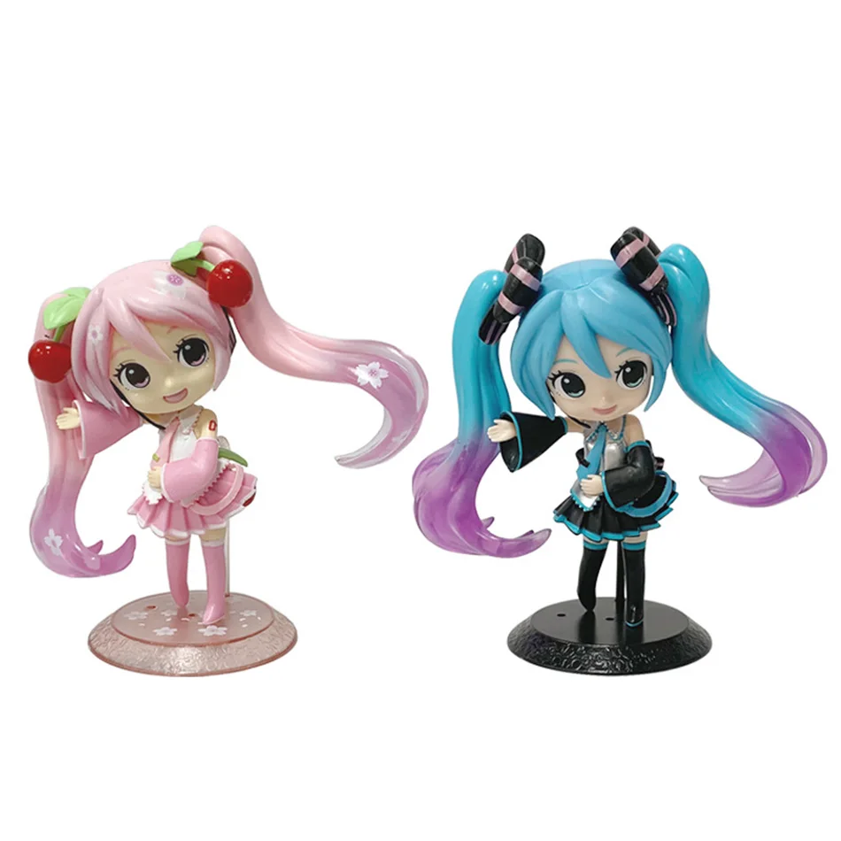初音ミク アクションフィギュア おもちゃ デスクトップ キュート 初音ミク カワイイスタイル アニメフィギュア おもちゃ PVCモデル コレクタードール 誕生日プレゼント