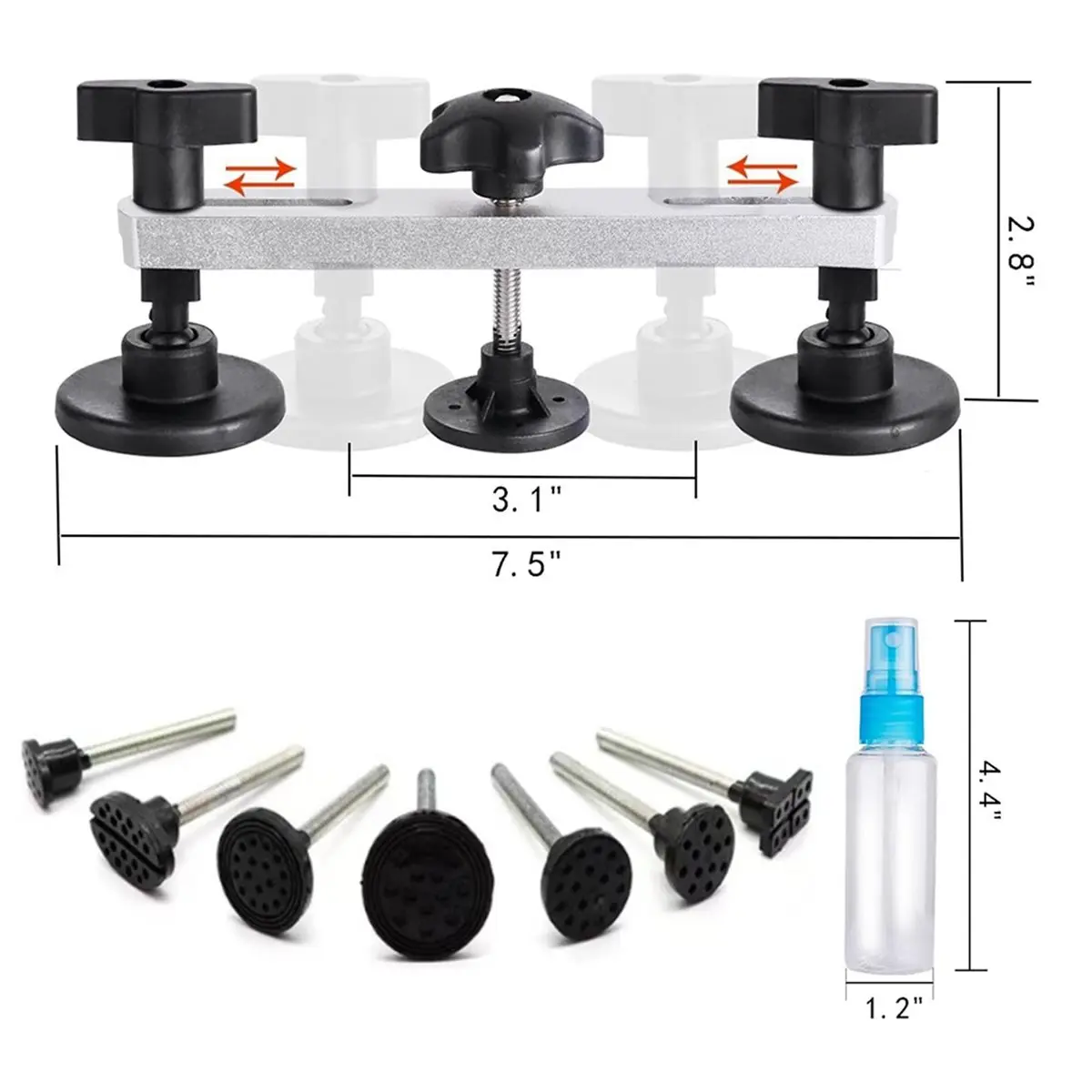 A23PBG Auto Paintless Dent Repair Tool Kit, for Automobile Motorcycle Refrigerator Body Ding Hail Dent Repair Us Plug