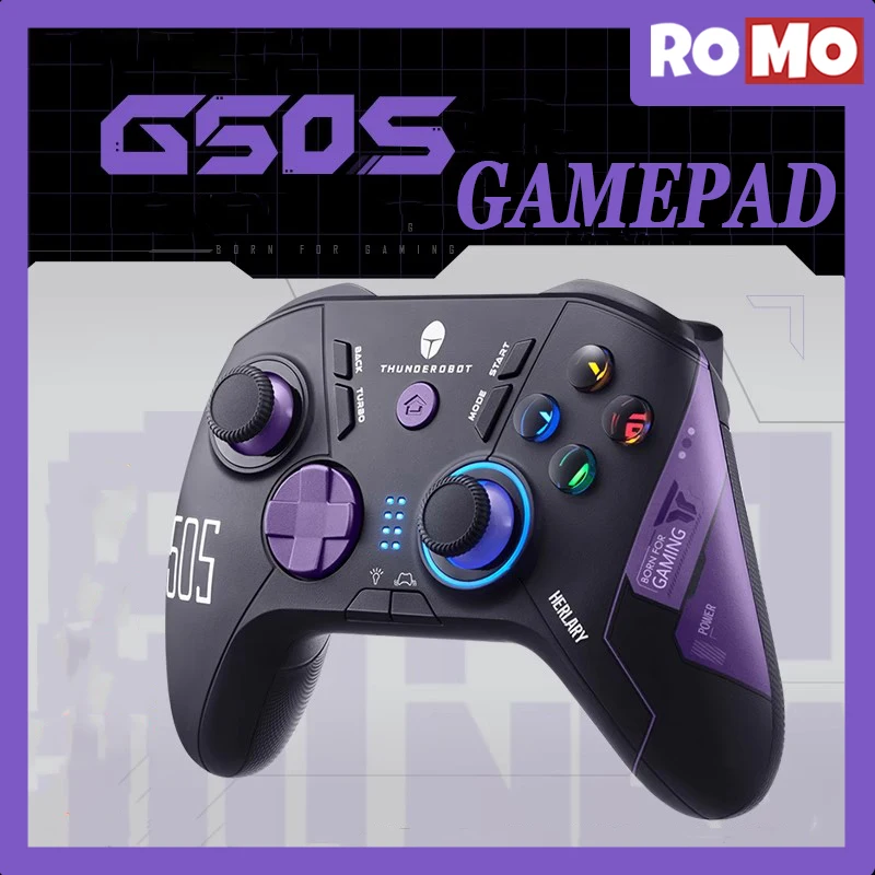 Thunderobot G50S Three Mode Gamepad One Click Wake-Up Macro Program Bluetooth Gamepad Hall Rocker Hall Trigger Wireless Gamepad