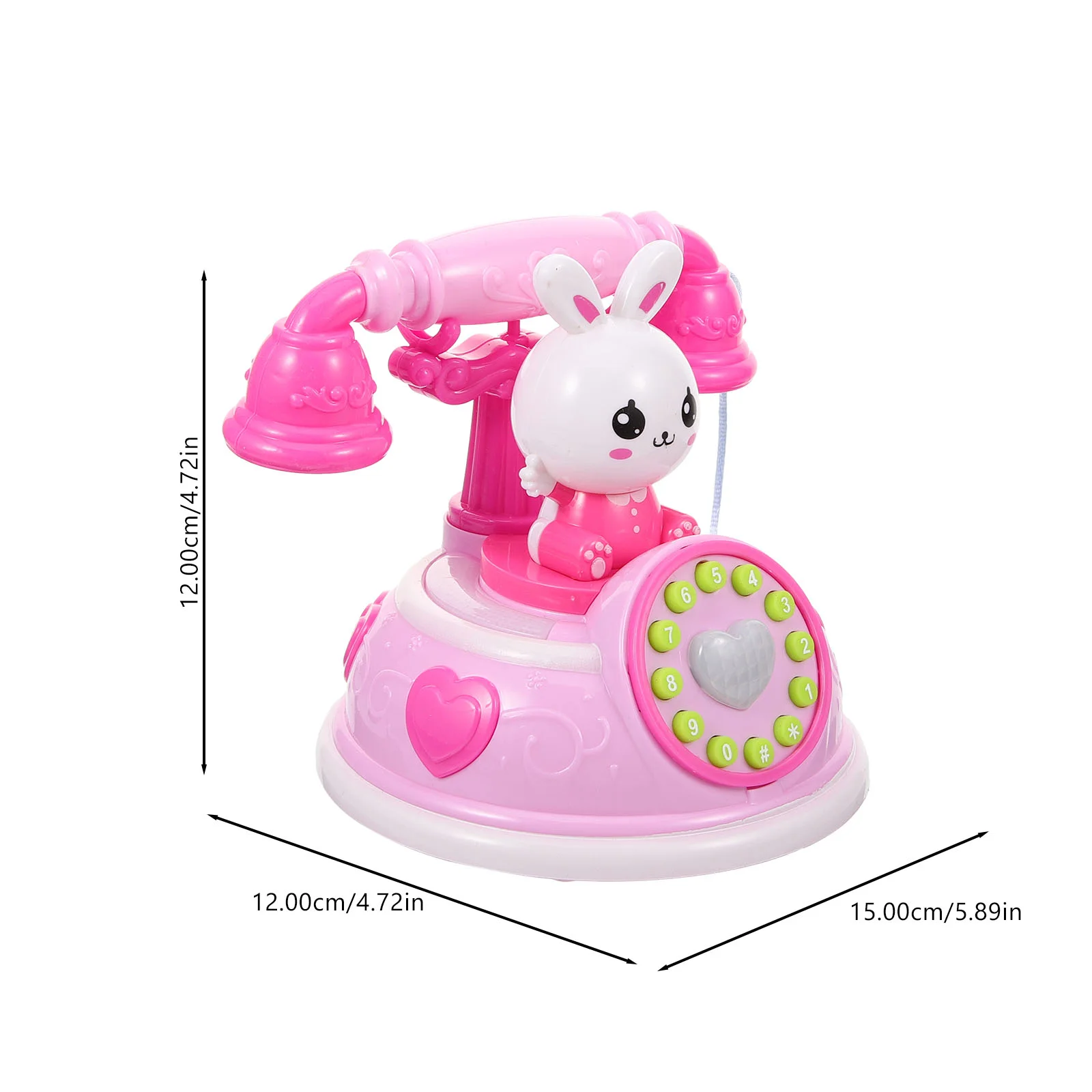 Puzzle Simulated Telephone Child Toys Kids Cell Plastic Electronic Learning Playhouse