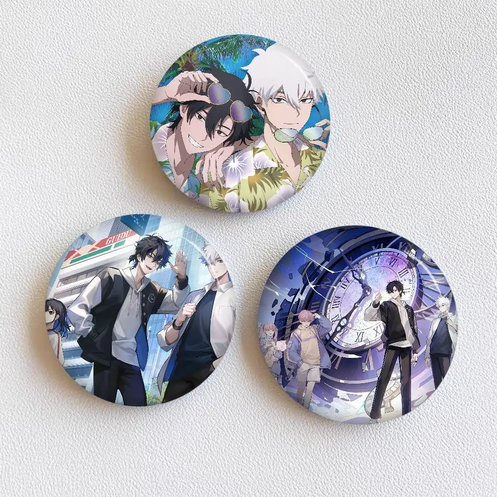 Link C-Click Anime 58mm Cute Series Pins Funny Badge Interesting Cartoon Animals Brooches Backpack Clothes Gift Accessory