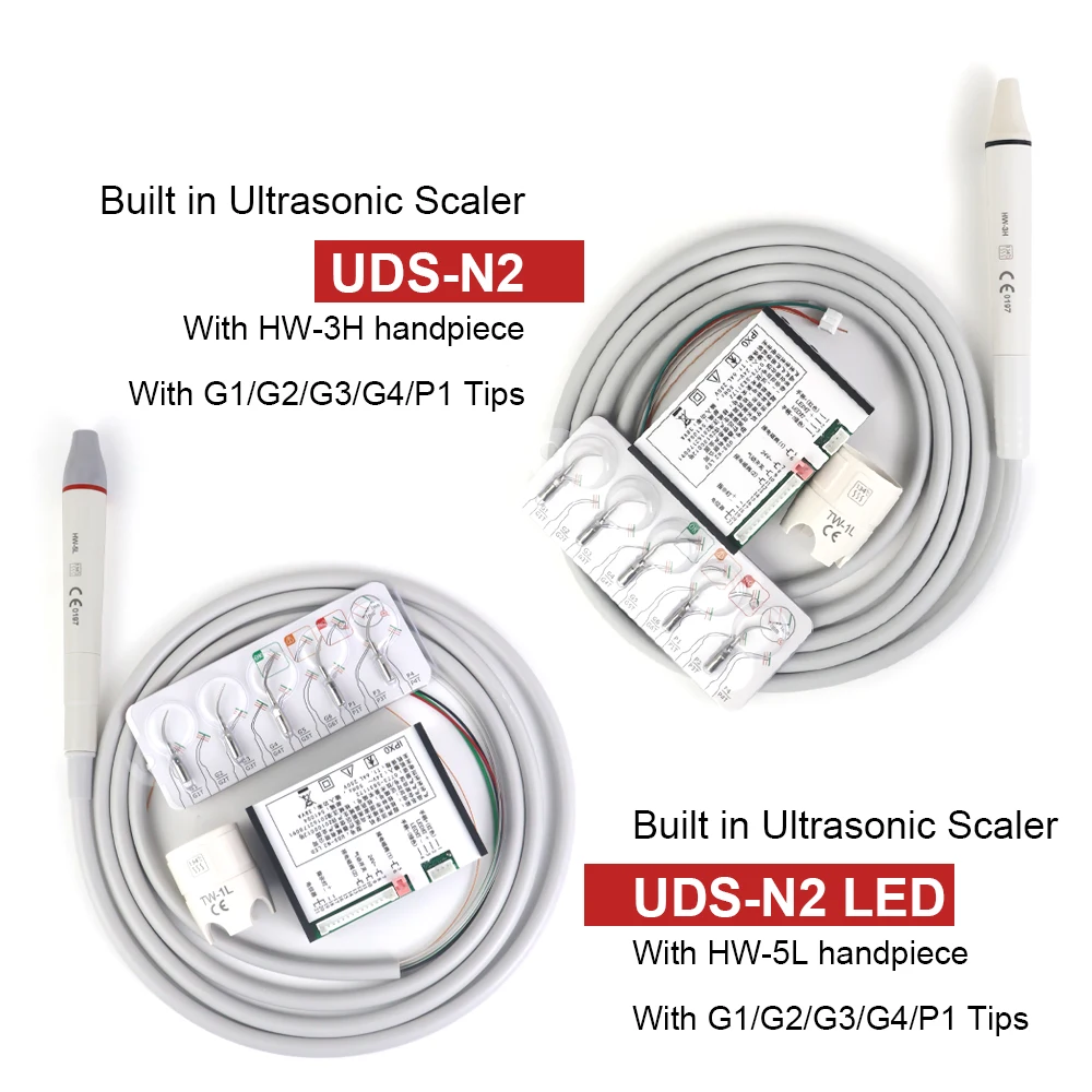 Dental Built in Ultrasonic Scaler N2 N2LED Fit E*S W**dpecker HW-3H HW-5L Scaling Handpiece Tips Teeth Whitening Dentistry Tools