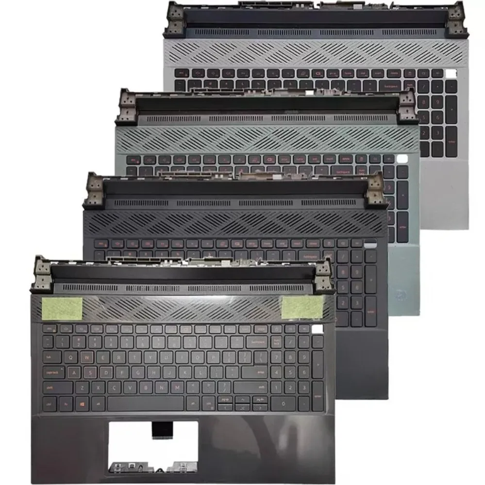 For DELL G15 5510 5511 5520 5515 5525 5521 Laptop Keyboard With Palm Rest C Shell Assembly (007)