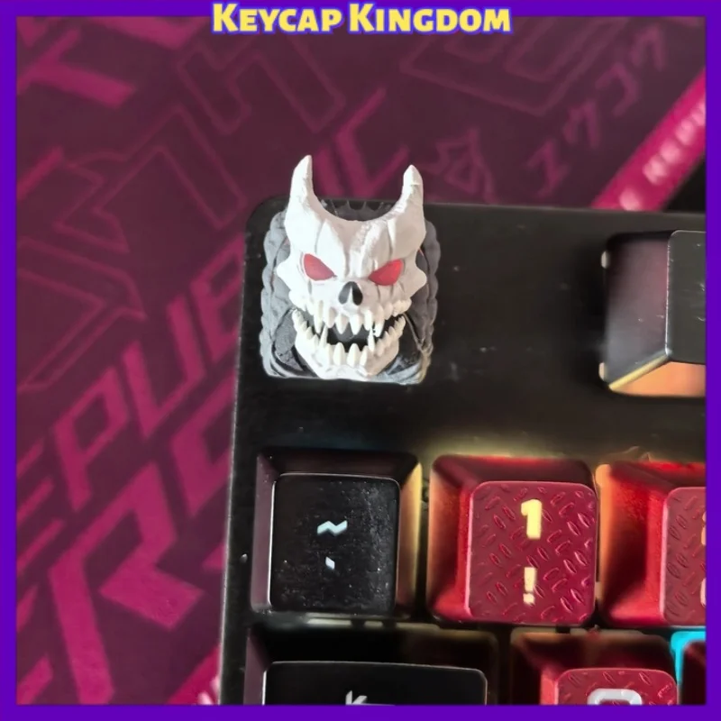 Monster No.8 Anime Resin Artisan Keycap DIY Custom Cute Keycap for Mechanical Keyboard PC Gaming Accessories Gift Collection