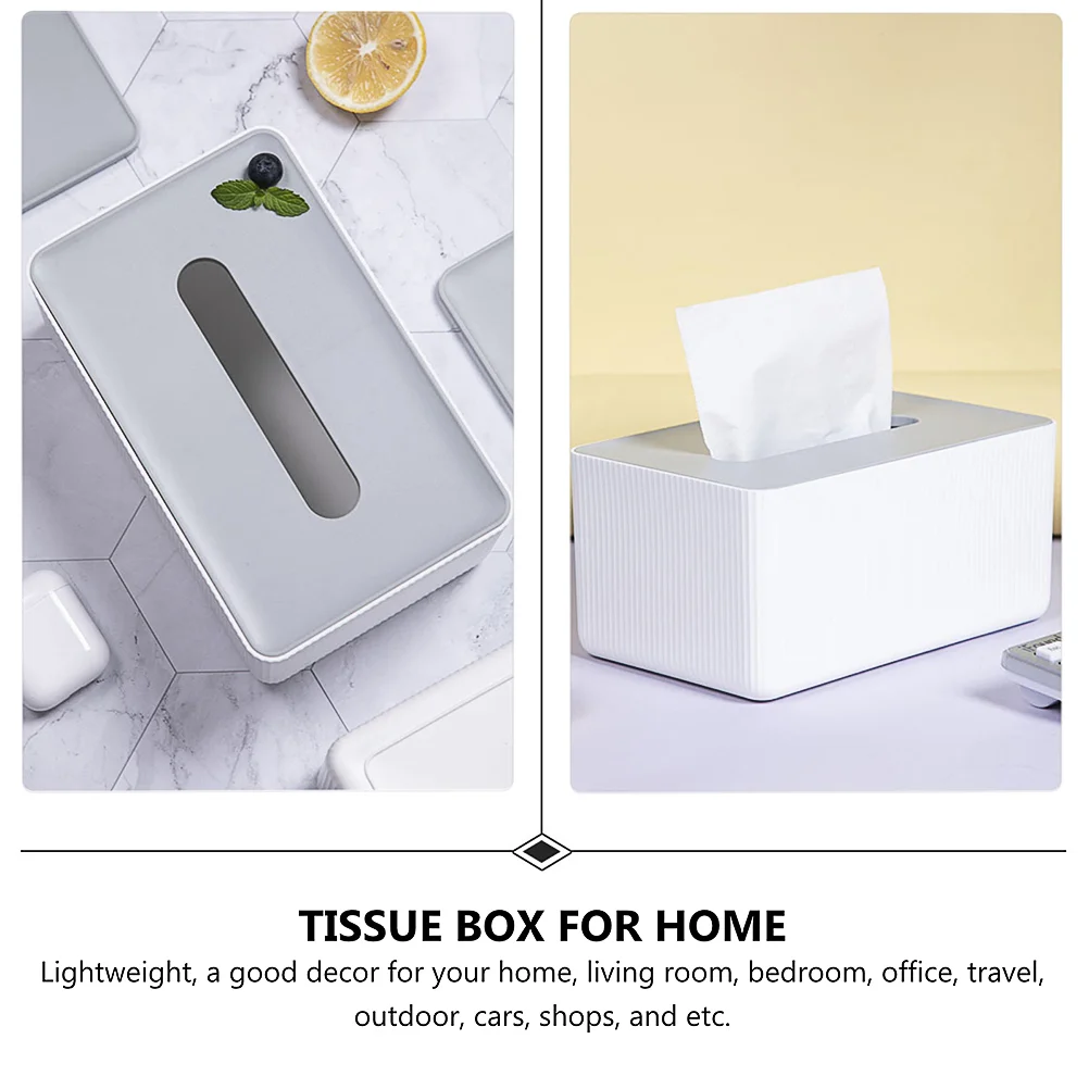 Tissue Paper Dispenser Box Cover Tissue Napkin Box Hand Towel Dispenser Tissue Cover Rectangular for Table Bathroom Bedroom