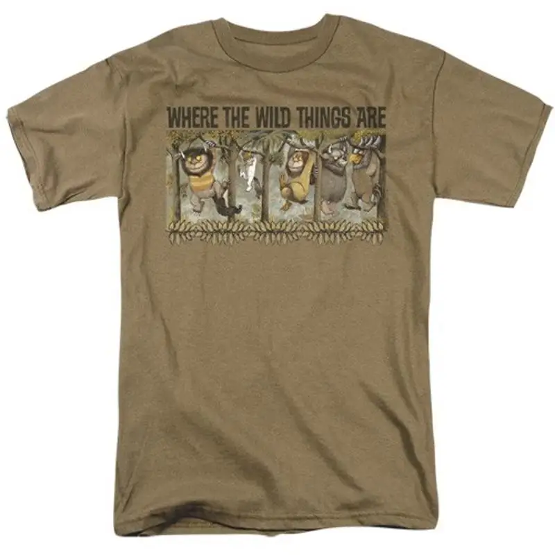 WHERE THE WILD THINGS ARE HANG Licensed Adult Men's  T shirt SM 3XL