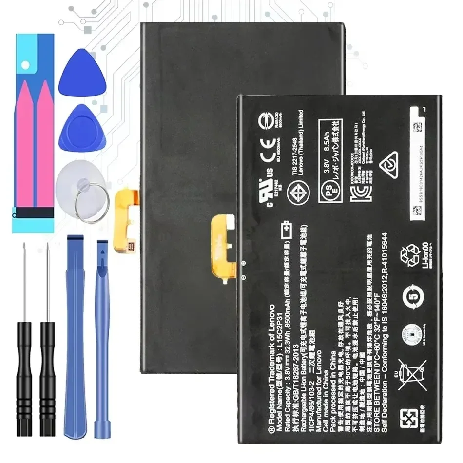 8500mAh Tablet Replacement Battery for Lenovo Yoga Book YB1-X91F X91L X91X YB1-X90F Series