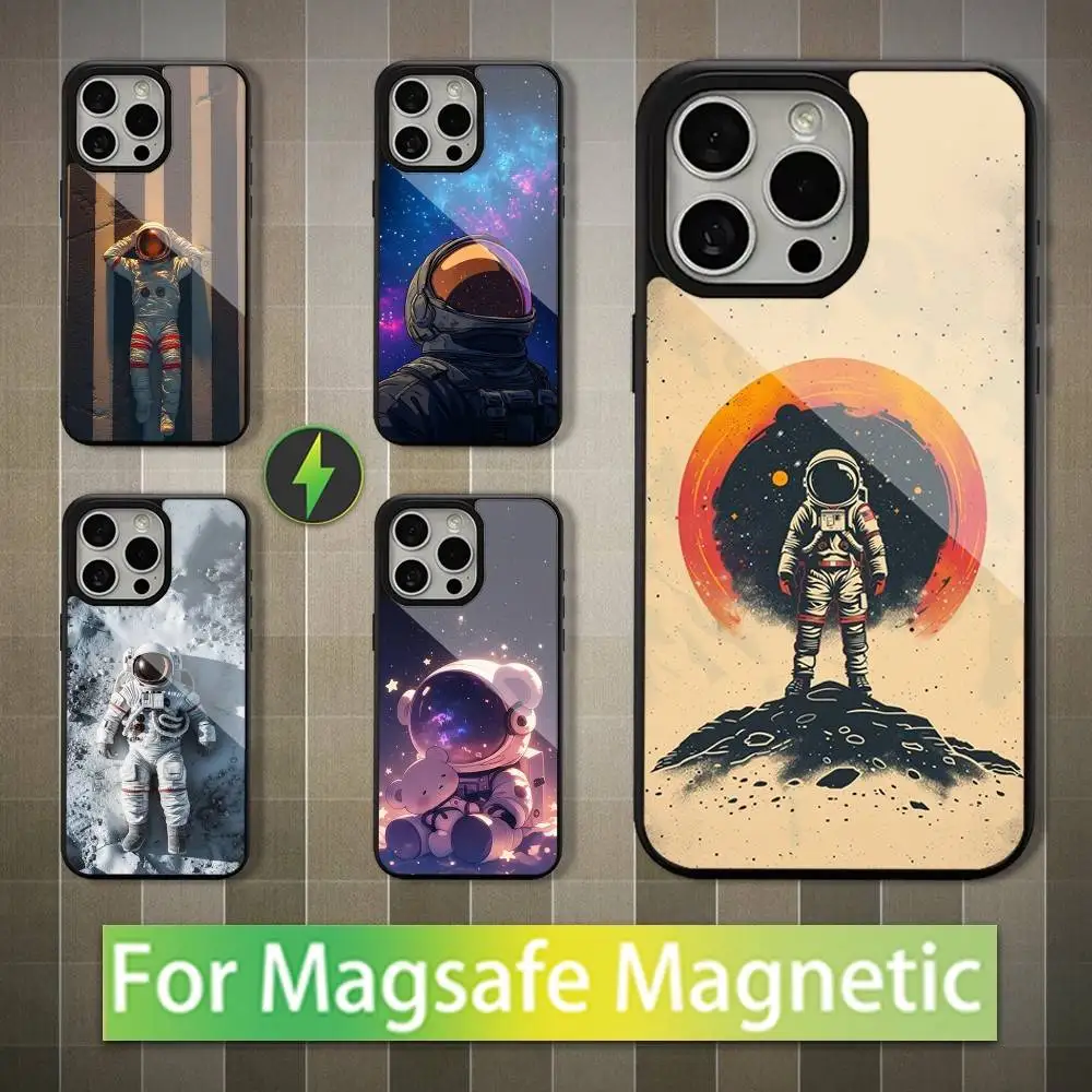 

Cartoon Astronaut Cute Phone Case For iPhone 16,17,15,14,13,12,11,Pro,Max,Plus,Mini,Magsafe,Magnetic Wireless Charging Case