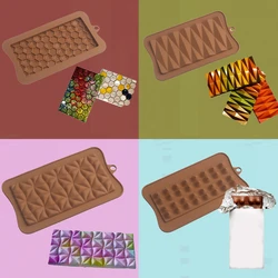 Chocolate Bar Moulds Food Grade Silicone Chocolate Molds 18 Options Available Blocky Choc Candy Mold Confectionery Baking Tools