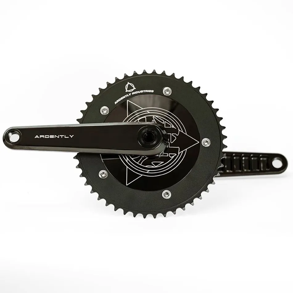 

Ardently Hollowtech Crankset, Fixie Cranks, Single Speed Fixed Gear Bike, Track Bicycle Chainwheel, 48T, 170mm, 144BCD