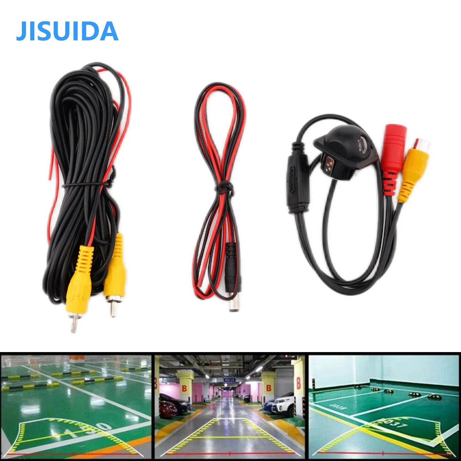 CVBS Rearview Camera Small Grass Hat Vehicle Backup Sensor System Green White Black Color
