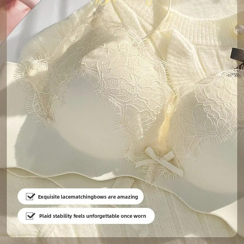 حمالات صدر بدون خياطة مضادة للترهل للنساء ملابس داخلية مثيرة حمالة صدر كورية رافعة للصدر ملابس داخلية سوداء على الطراز الكوري اللطيف #2