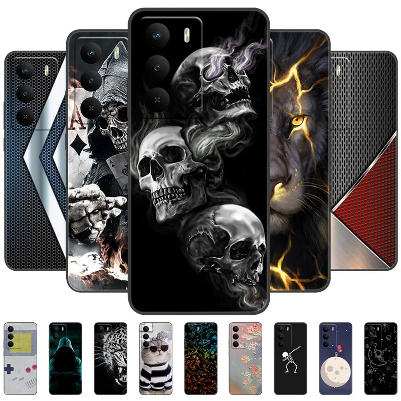 

Чехол для телефона Realme 14X RMX5020 Cool Lion Pattern Shell для Realme 14X 5G, задние чехлы, мягкий силиконовый чехол из ТПУ, сумка для телефона