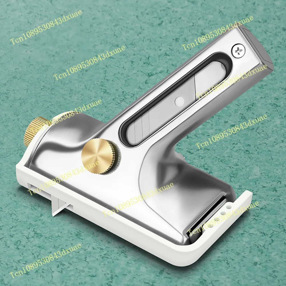 Professional Wall Edge Trimmer Tool - PVC/Rubber/Linoleum Flooring Cutter with Adjustable Base & Depth Control