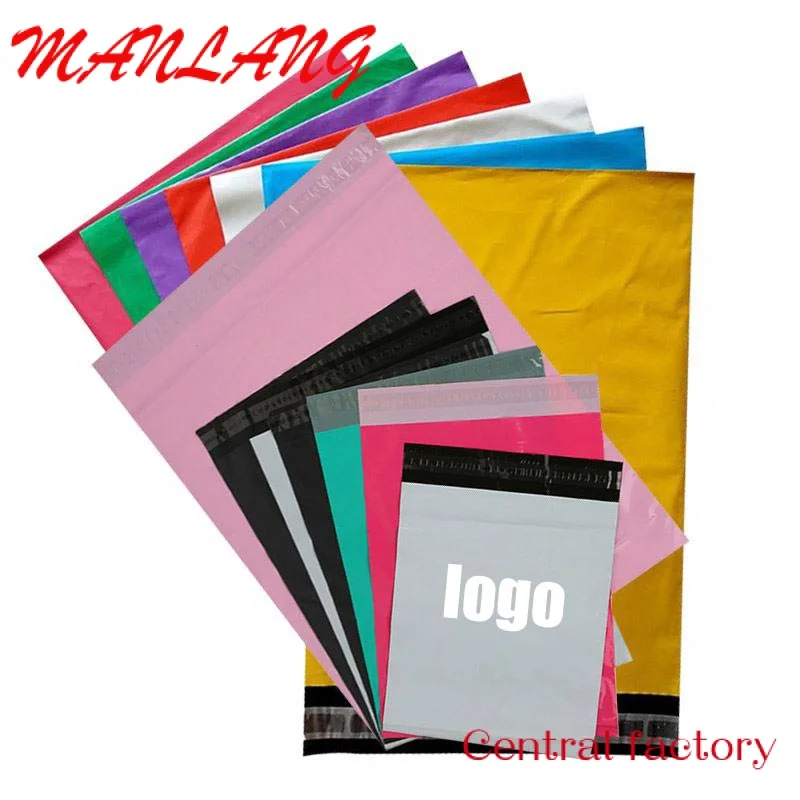 

Custom In Stock 25*35cm 9.8x13.8in White Polymailer Mailing Bags Pink Poly Mailer Custom Logo Mail Courier Envelope Bag Plastic