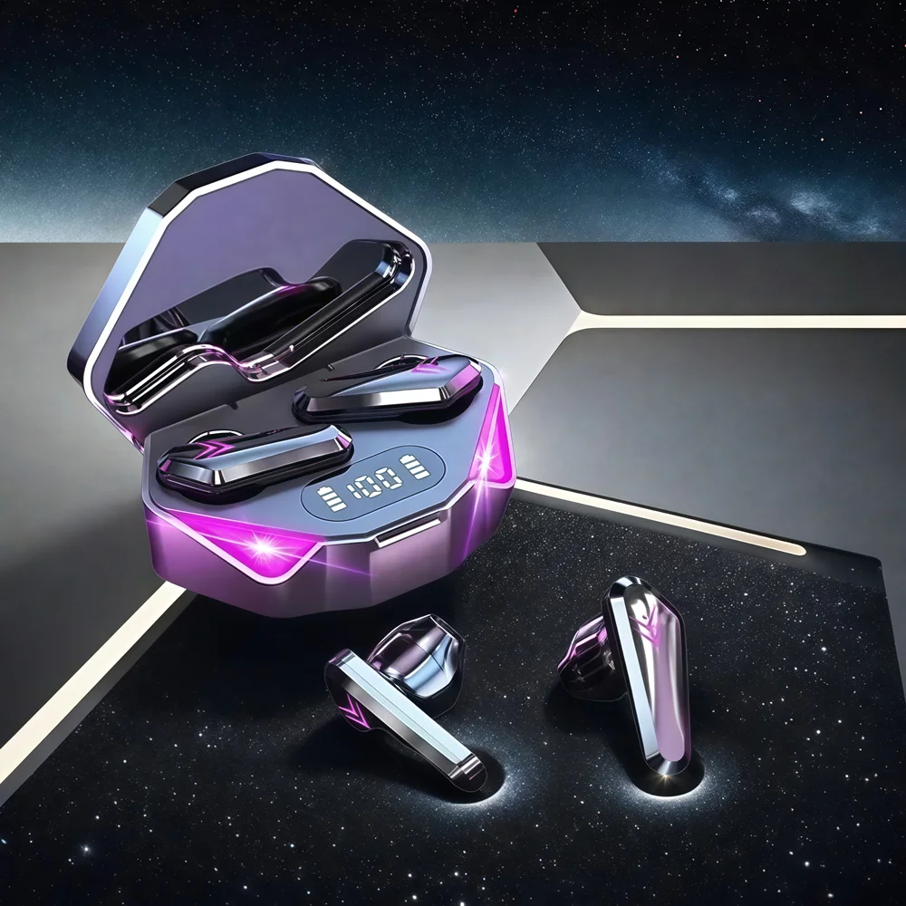 TWS سماعات أذن للألعاب سماعة لاسلكية تعمل بالبلوتوث سماعات مع ميكروفون باس الصوت تحديد المواقع 9D ستيريو الموسيقى HiFi سماعة للاعبين