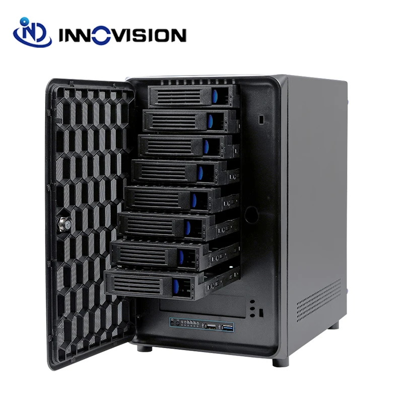 Imagem -02 - Storage Server Case com Mini Sas Sff8087 8bays Hdd 6gb Backplane Support Mini Itx Motherboard Novo Grosso Preço