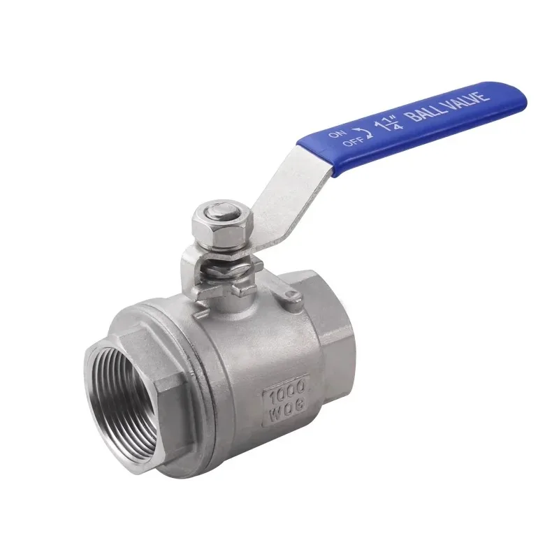 Magnetventil 304 Stainless Steel Two Piece Ball Valve 1/4 3/8 1/2\ Wasser und Dampf — Detail 3