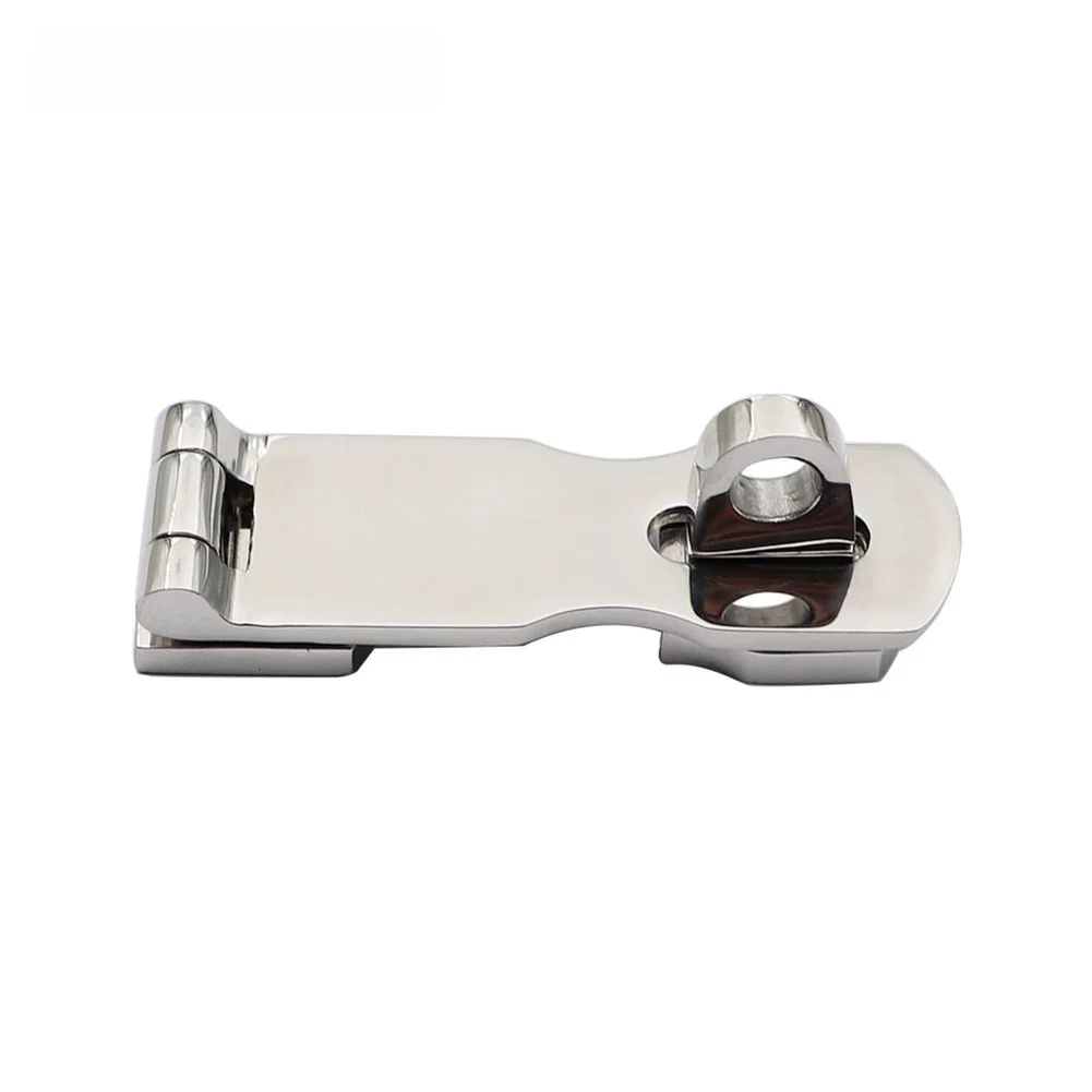 

316 Stainless Steel Rotating Hook Marine Door Latch Hasp Lock for Yacht Boat Hatch Door and Storage Compartment Securing