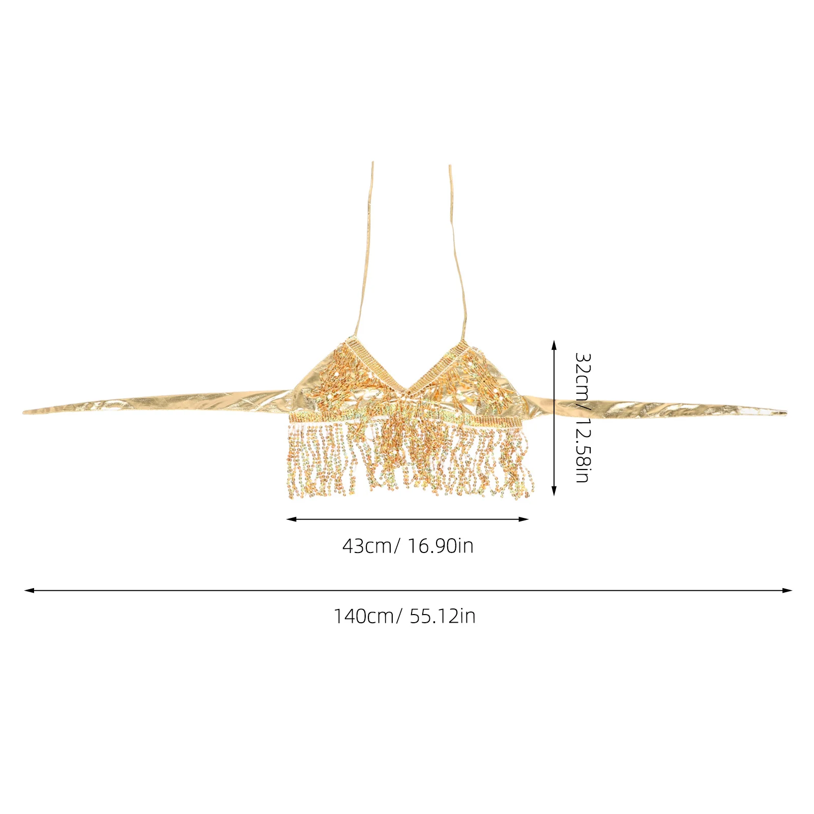 스팽글 태슬 브라탑 댄스 의상 반짝이는 프린지 공연복 할로윈 레이브 페스티벌 의상