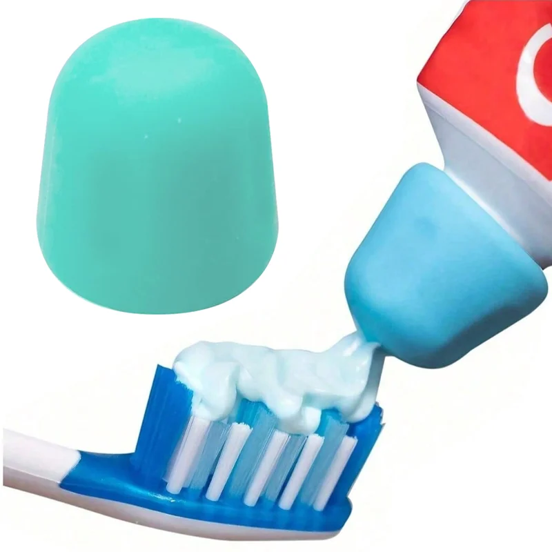 Silicone Self-Closing Toothpaste Cap Transparent Mess-Free Dispensing for Children & Adults Easy to Install Compatible with Most