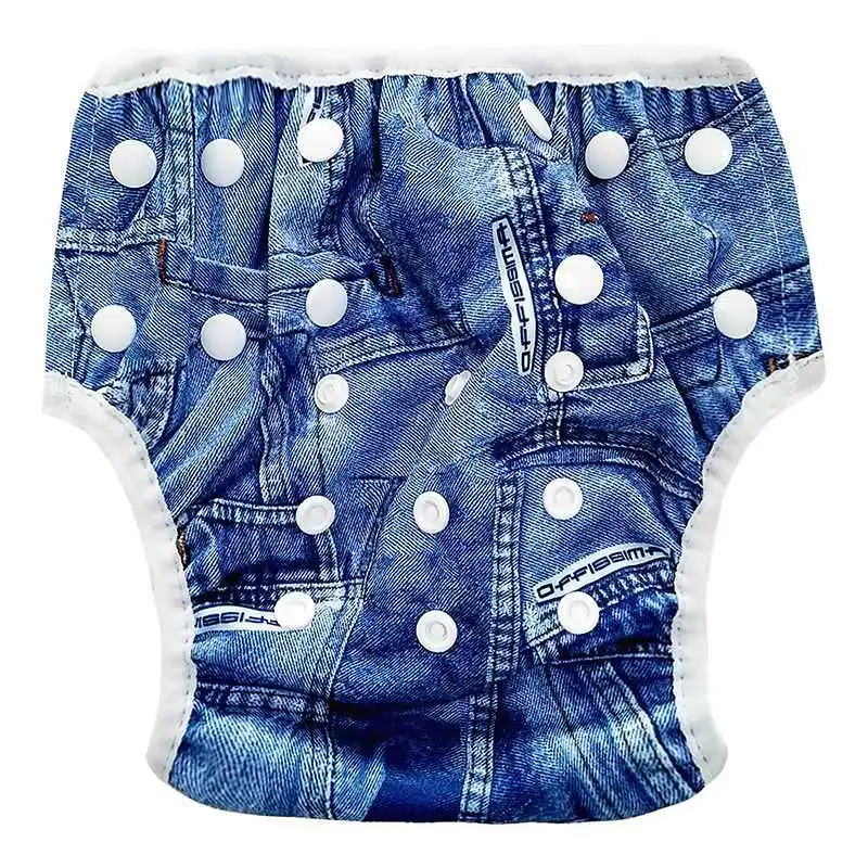 Pannolini da nuoto per bambini estivi adorabili pannolini da bagno riutilizzabili stampati completi neonato costume da bagno moda bambino tronchi