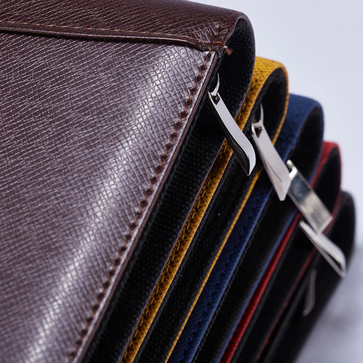 A6 Zipper Notebook With Calculator Faux Business Notepad Organizer For Office Travel Agenda Management 6-Ring