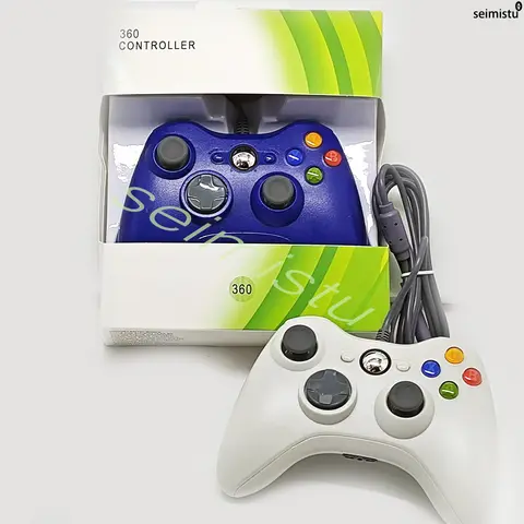 XBOX 360 wired gamepad supports Xbox 360 slim PC gamepad supports Steam and can adapt to Win7/10