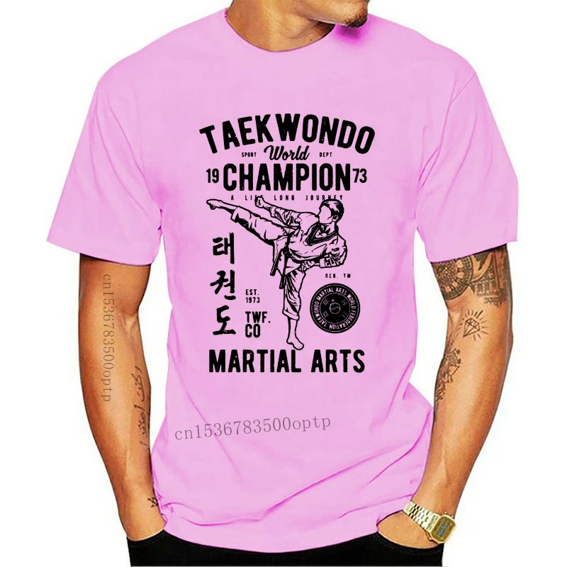 Camiseta de marca de moda para hombre, camisa de Taekwondo, Campeonato Mundial, Arter Marcial, diseño de t-shi, 2021