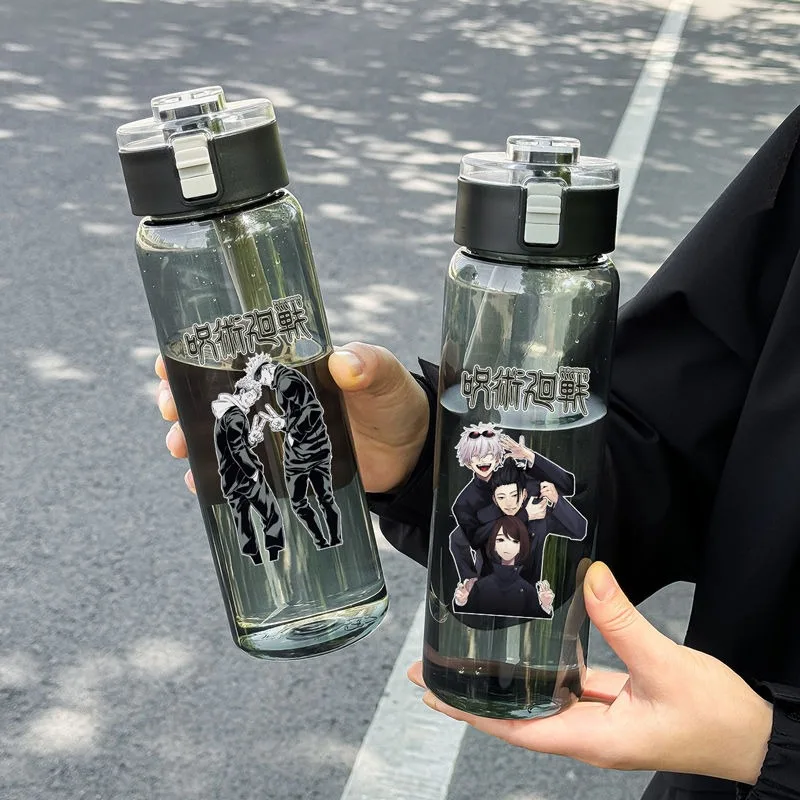 Jujutsu Kaisen Satoru Gojo Fushiguro Megumi Yuji Itadori Water Bottle Anime Peripheral Cartoon Large Capacity Sports Water Cup