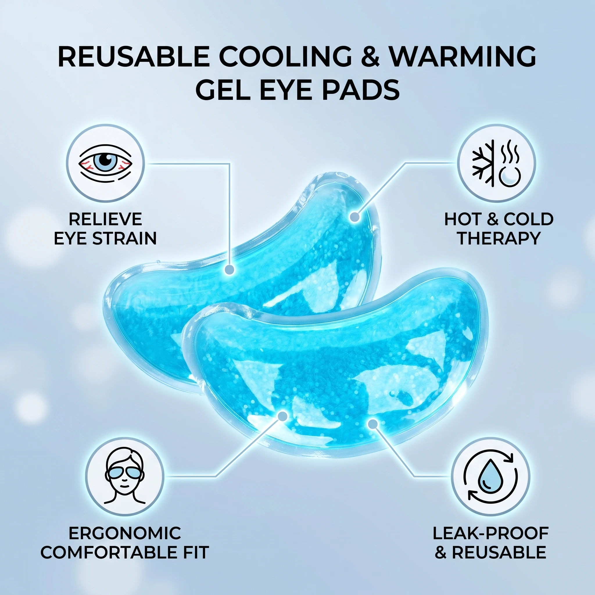 Ice Gel Eye Pad Reusable Cooli - đánh giá và giá Cold Pack Ice Gel