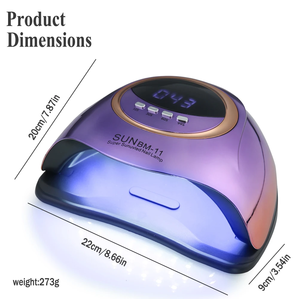 SUN BM-11 2-in-1 Nail LED/UV Nail Lamp Machine With 66 LEDs And Four Timers for Nail Polish Curing Manicure and Nail Art Salon