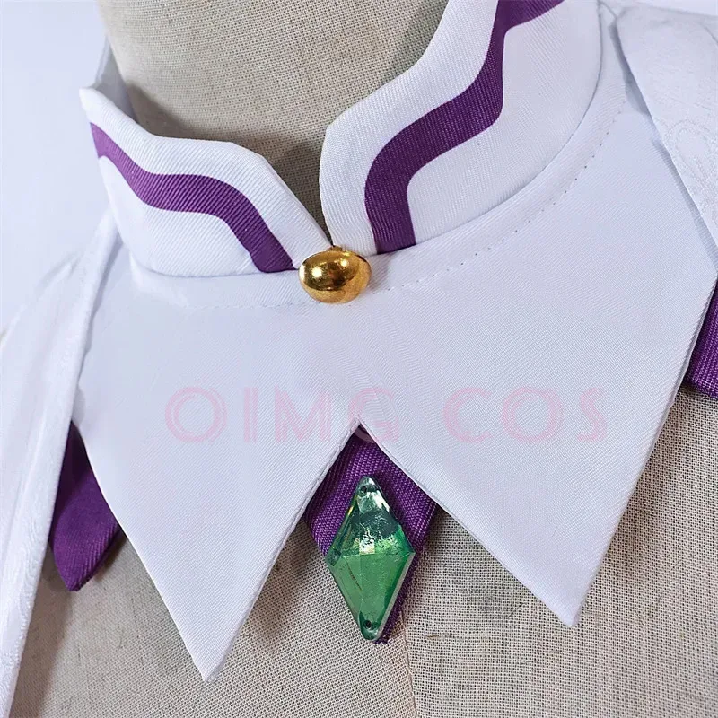 Re Zero Kara Hajimeru Isekai Seikatsu Emilia Cosplay Costumes Women Dress with  for Headdress Halloween Party