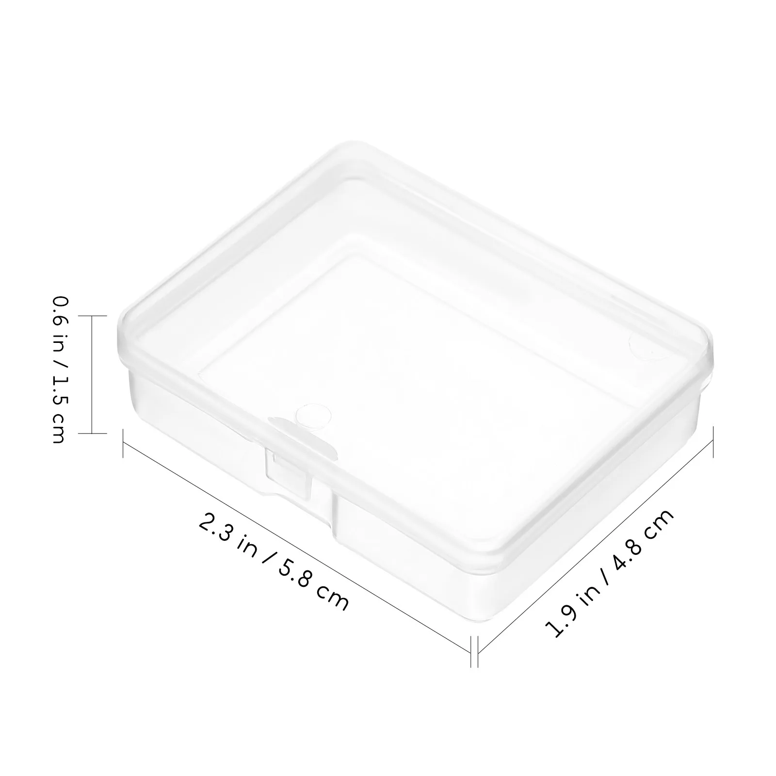 24Pcs Clear Plastic Mini Boxes Strong Non-Brittle Flip-Cover Storage Container for Beads Earrings Coins Crafts Small Items Box