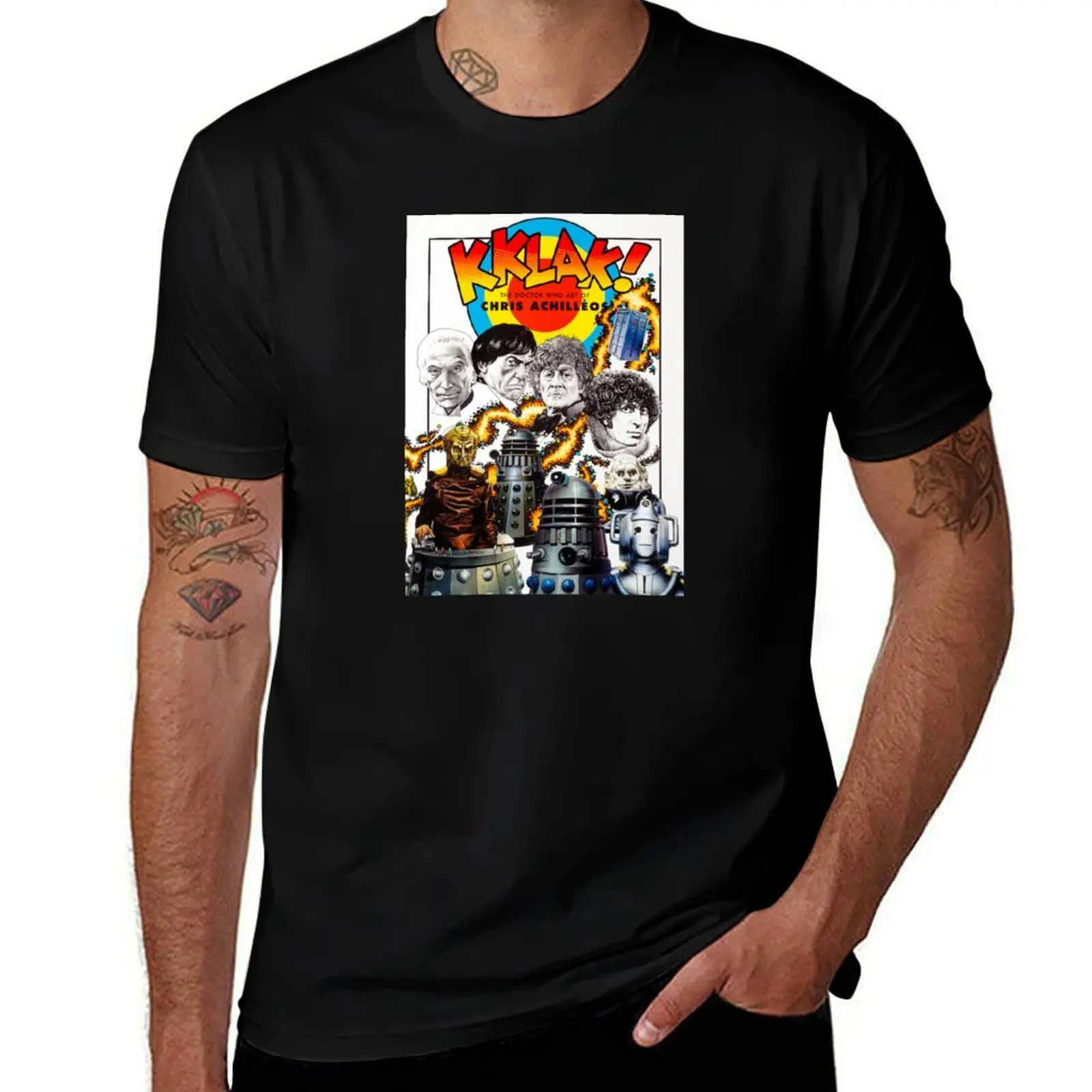 KKLAK COVER CHRIS ACHILLEOS BOOK COVER - The Four Doctors T-Shirt Active Wear Sports for Men T-Shirt