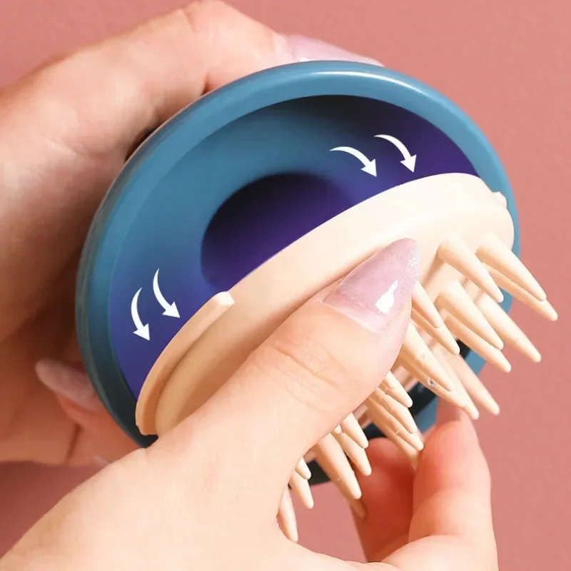 1pc Silicone Shampoo Brush Body Massage Brush Bath Shower Brush Salon Hairdressing Tool Scalp Massage Comb Hair Washing Comb