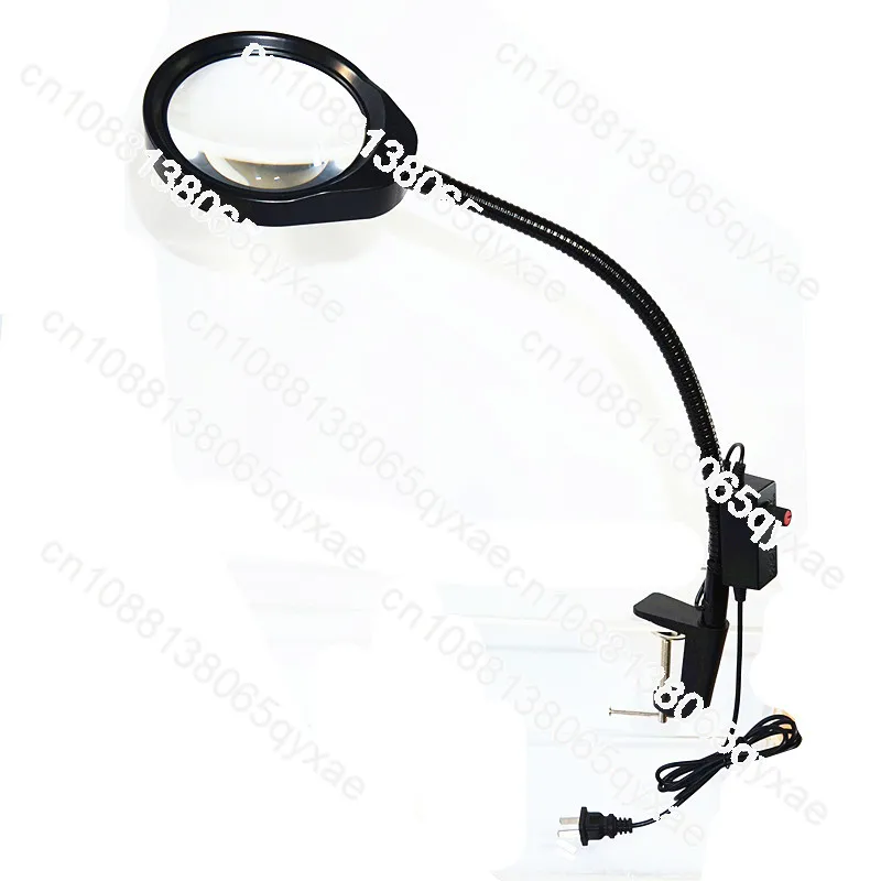 Mobile phone repair for the elderly reading high definition 10 times clip desktop magnifying glass with LED lamp PD-032A