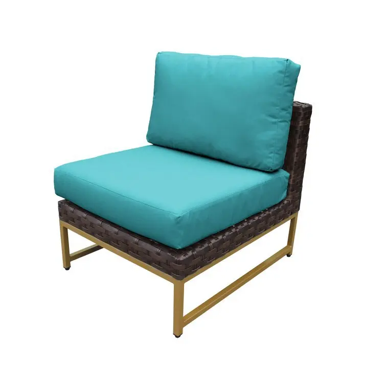 

Stainless steel light luxury outdoor sofa bar external pendulum rattan soft bag