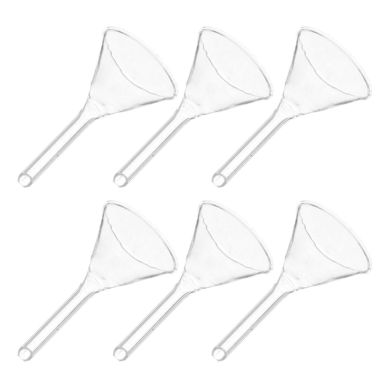 

6Pcs Glass Funnel 40Mm Short Stem Wide Mouth Borosilicate Heat Resistant Funnel for Liquid Transfer Powder