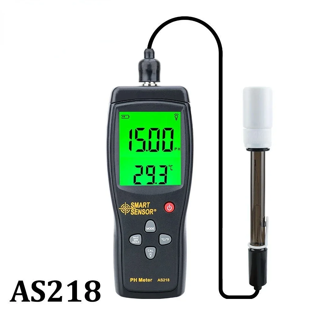 digital PH meter ph Meter PH tester  AS218 0.00~14.00pH Moisture measuring instrument water acidity meter