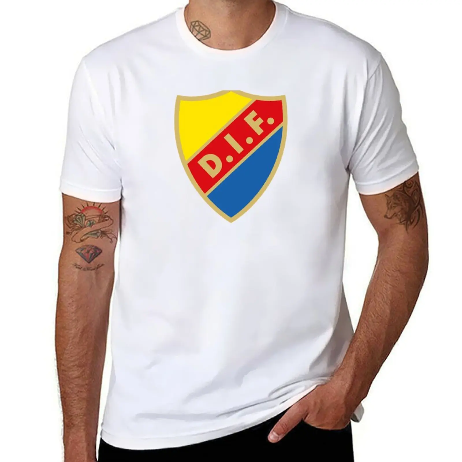 

Djurgrdens IF Fotboll away T-Shirt printed t shirts for man t shirts for man pack cotton T-Shirt