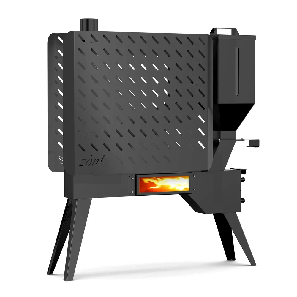 Modern Design Automatic Pellet Feeding Freestanding Smokeless Non-electric Stufa A Pellet Wood Pellet Stove  for Sale